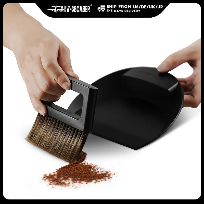 Coffee Bar Brush Magnetic Storage Dustpan & Brush Set Cleaning Tools
