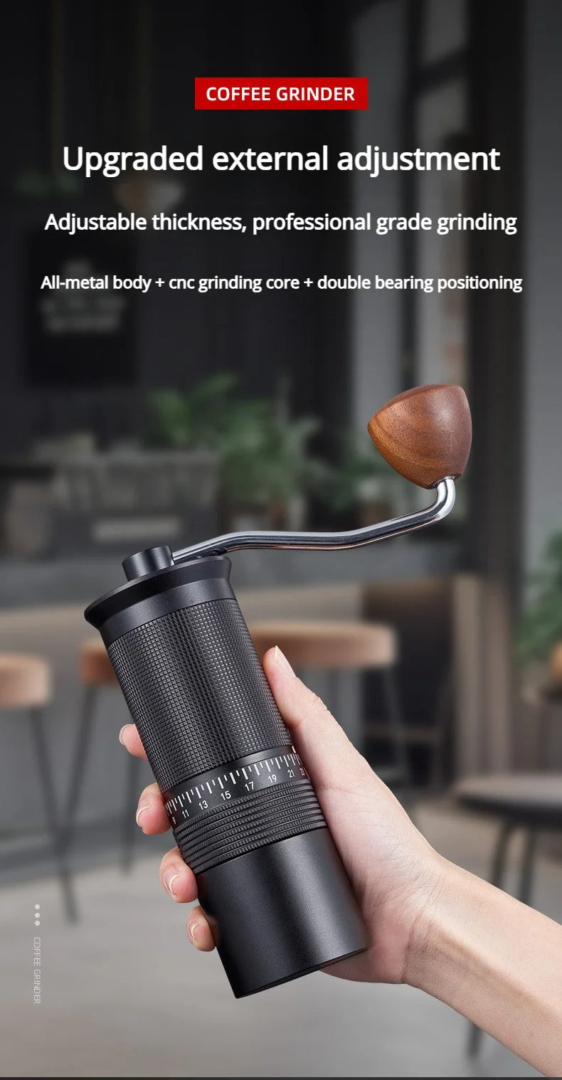 External Hand-Crank Coffee Bean Grinder Italian Hand Brew Home Grinder Manual