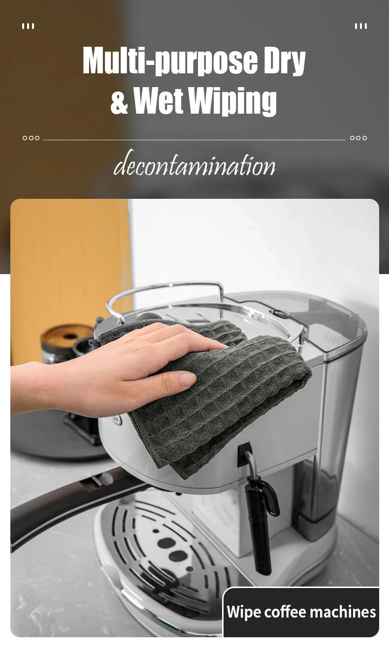 Weave Barista Cleaning Cloth for Coffee Machine Absorbent Stain Removal Bar