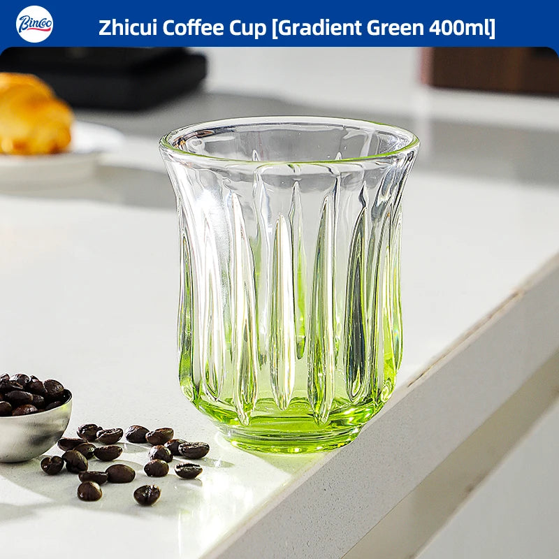 Bincoo High End Coffee Cup Elegant Retro Glass for Americano Dirty Flat White