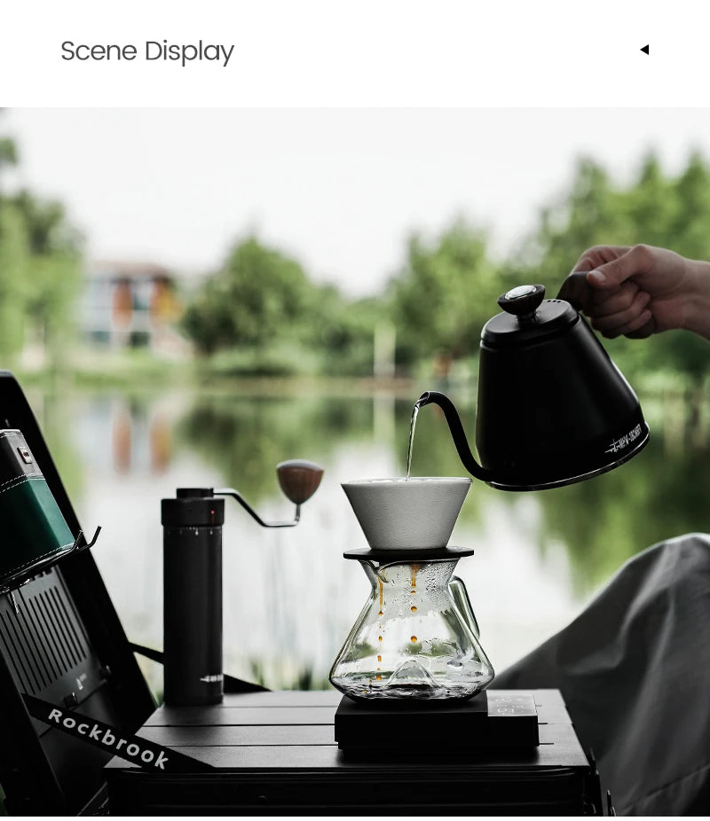 Pour Over Coffee Maker Coffee Server Glass Coffee Dripper for Home Brewing
