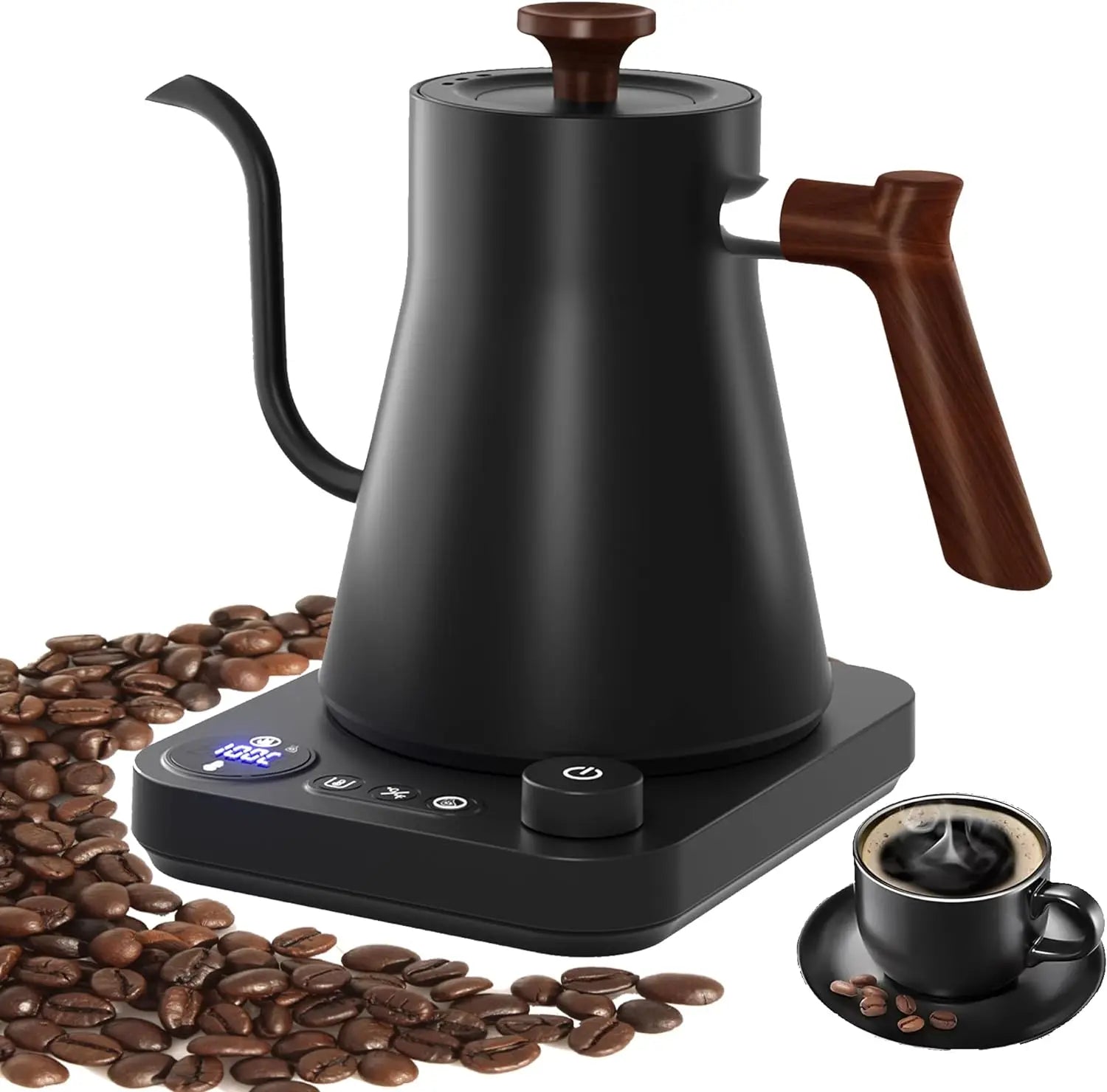 Electric Gooseneck Kettle Hand Brew Coffee Pot Smart Teapot Heating Kettle