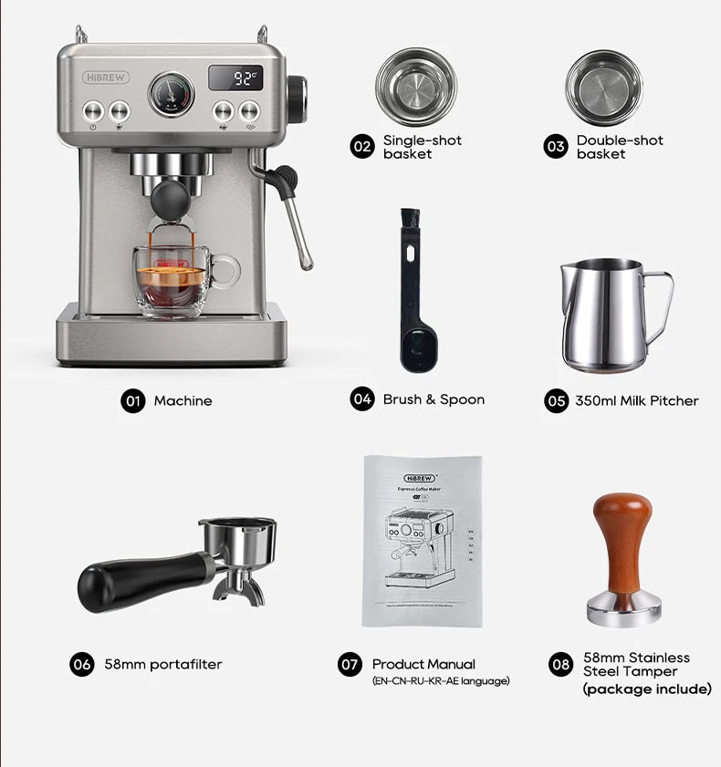 Semi Automatic Espresso Coffee Machine Temperature Cold/Hot Coffee Maker