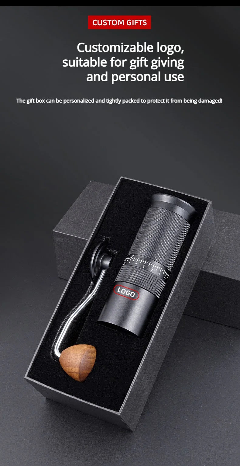 External Hand-Crank Coffee Bean Grinder Italian Hand Brew Home Grinder Manual