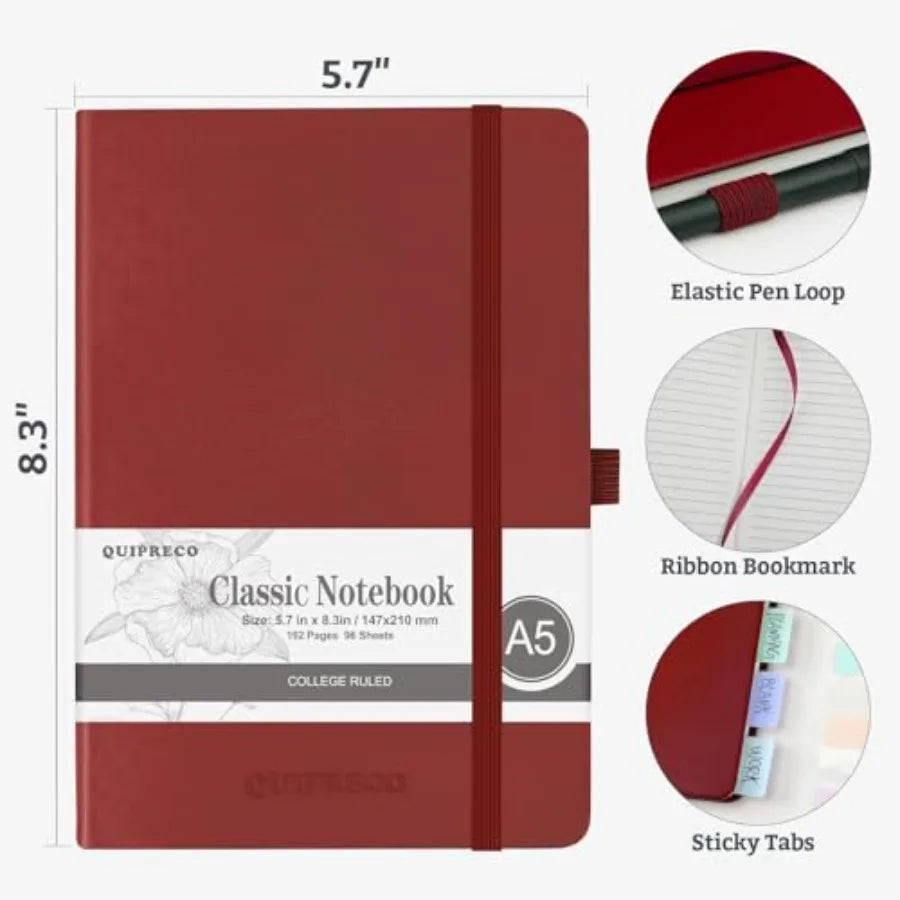 Pack Hardcover Journal Notebook 9 Pages 00Gsm Paper Travel and Daily