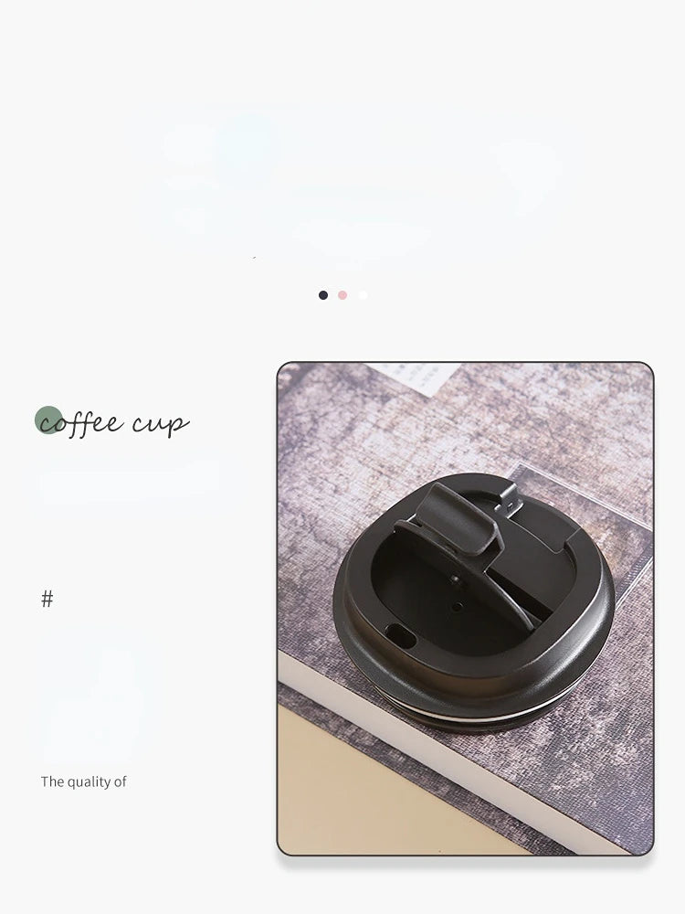 500ml Stainless Steel Coffee Cup Travel Thermal Mug Leak-Proof Thermos Bottle