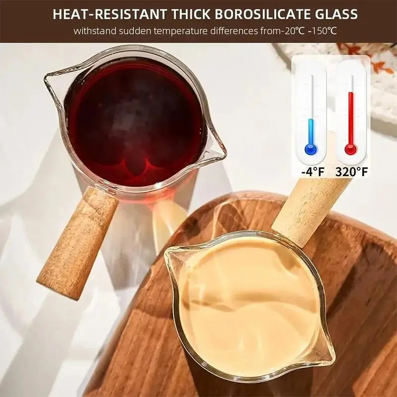 75ml Heat-resisting Glass Espresso Measuring Cup Double Mouth Glass Mugs