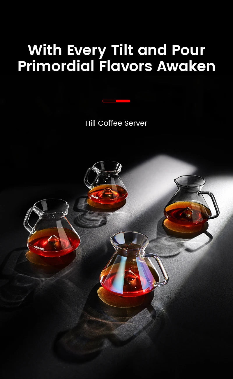 Pour Over Coffee Maker Coffee Server Glass Coffee Dripper for Home Brewing
