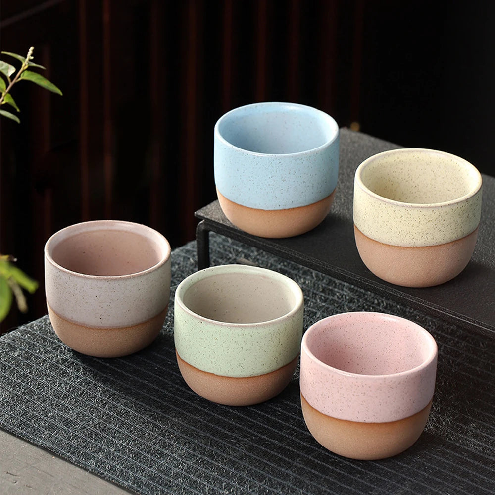 Ceramic Coffee Cup Handmade Ceramic Round Japanese Tea Cup Latte Tea