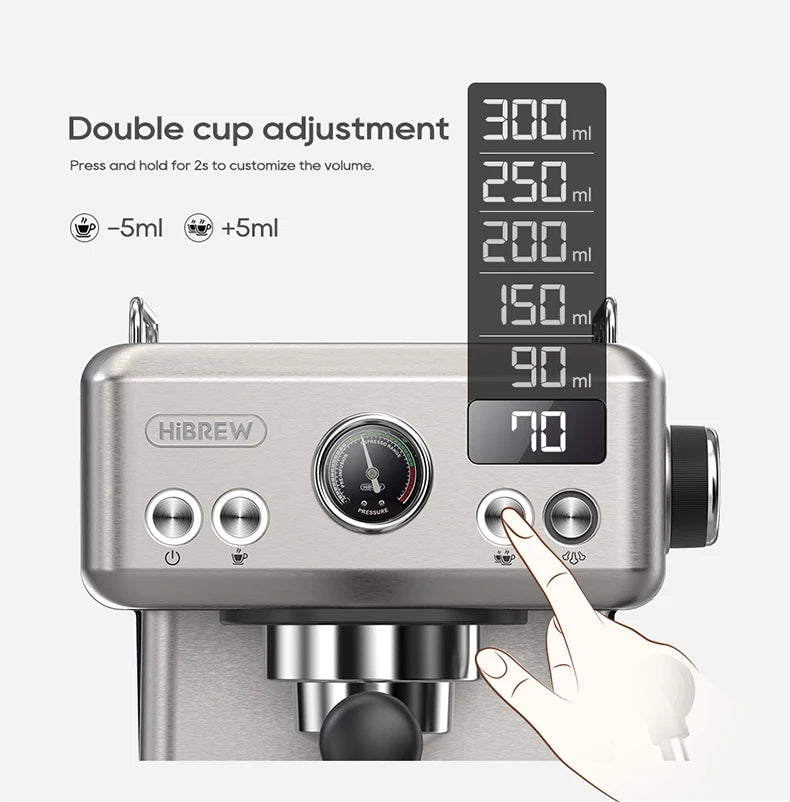 Semi Automatic Espresso Coffee Machine Temperature Cold/Hot Coffee Maker