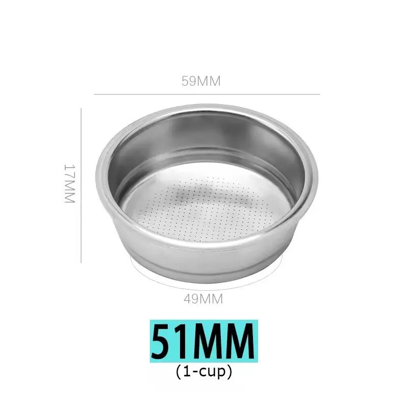 51mm Coffee Portafilter Double Spout Delonghi EC680 EC685 Espresso Machine