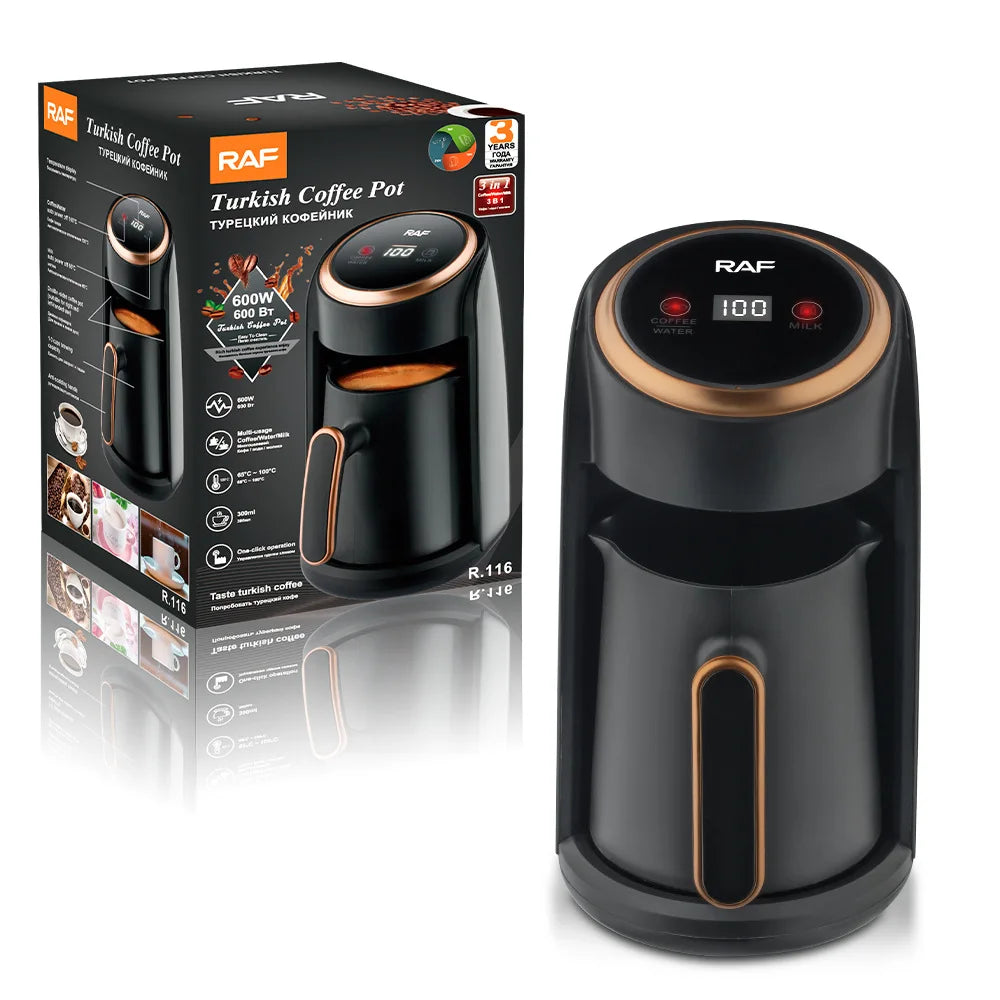 Automatic Turkish Coffee Machine Cordless Pot Portable Travel Coffee