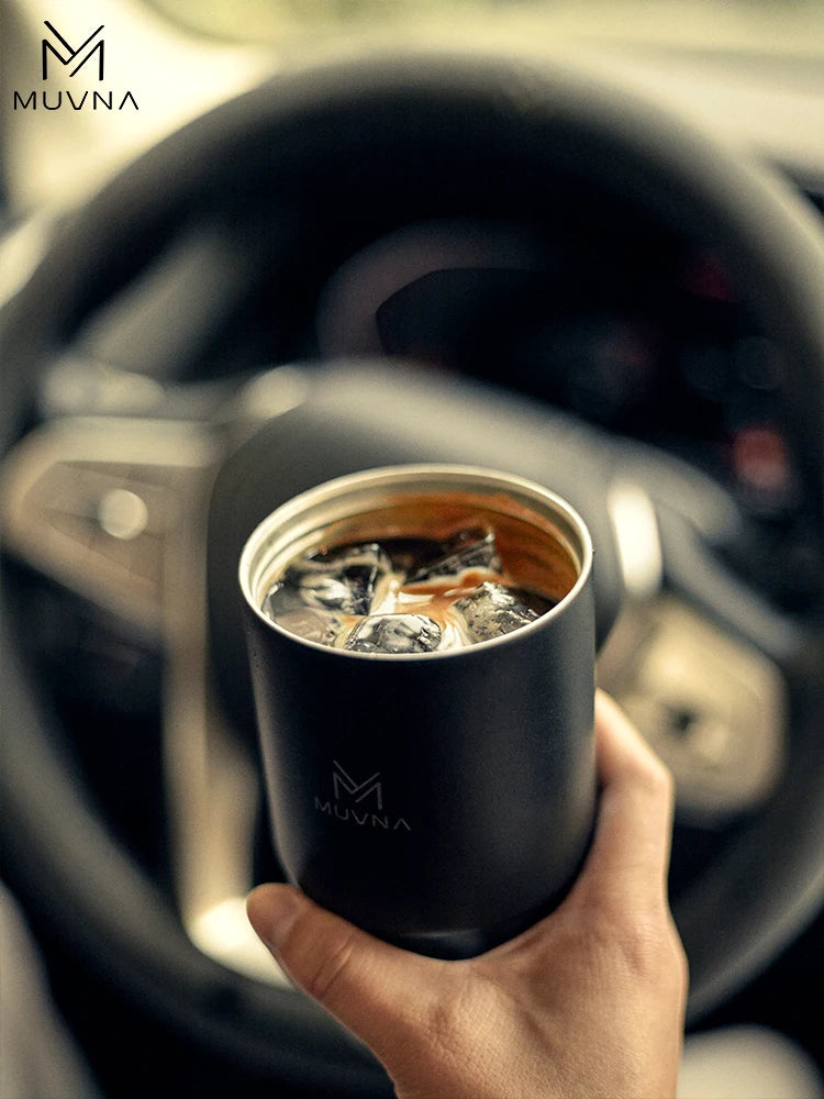 MUVNA Coffee Insulated Cup Outdoor Portable Ice Cup Travel Coffee Mug