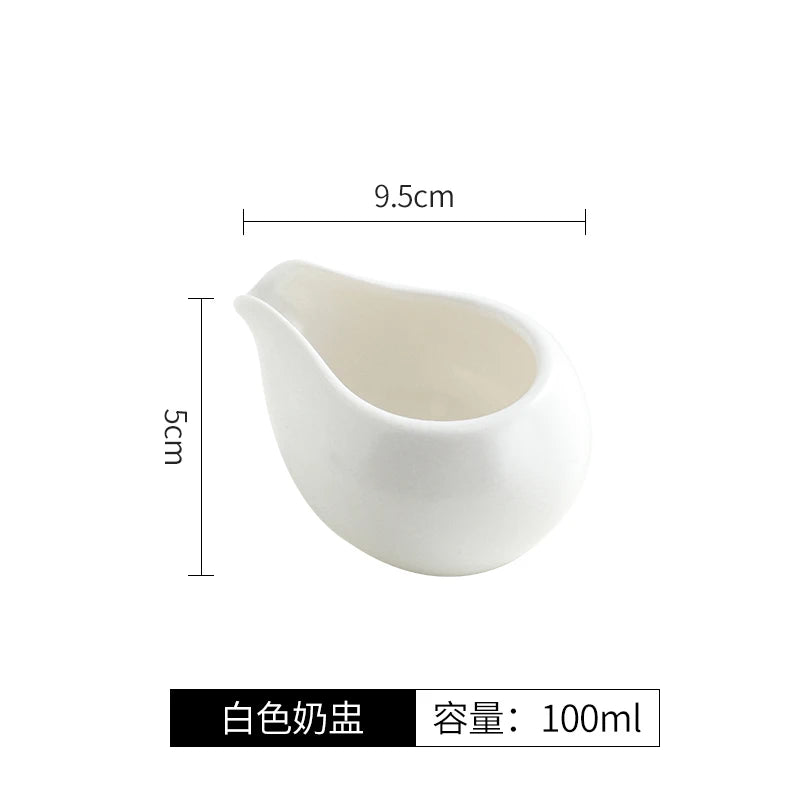 European-style coffee shop breakfast honey milk steak cup