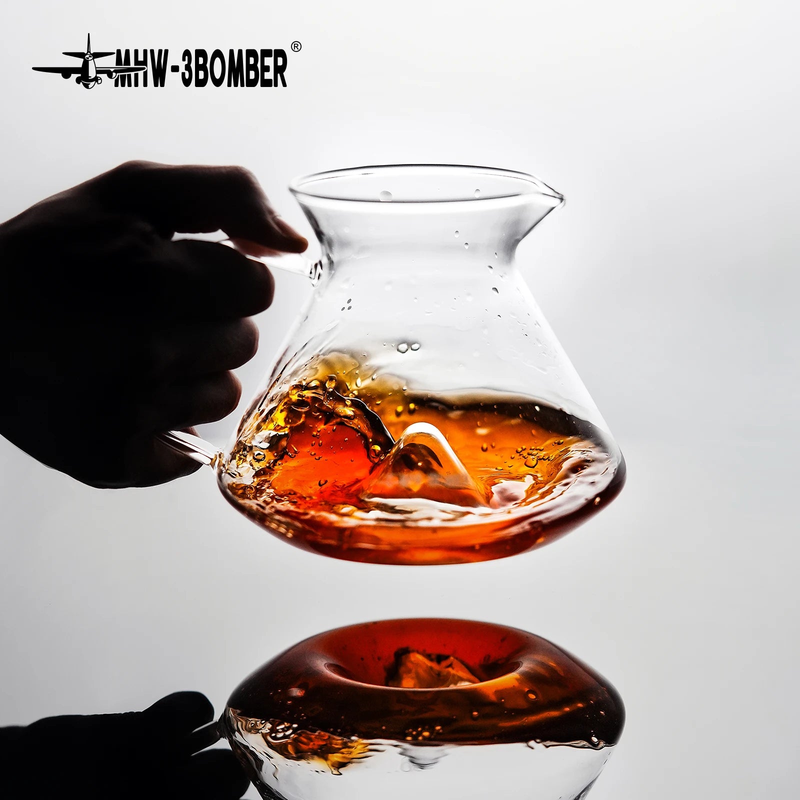Pour Over Coffee Maker Coffee Server Glass Coffee Dripper for Home Brewing