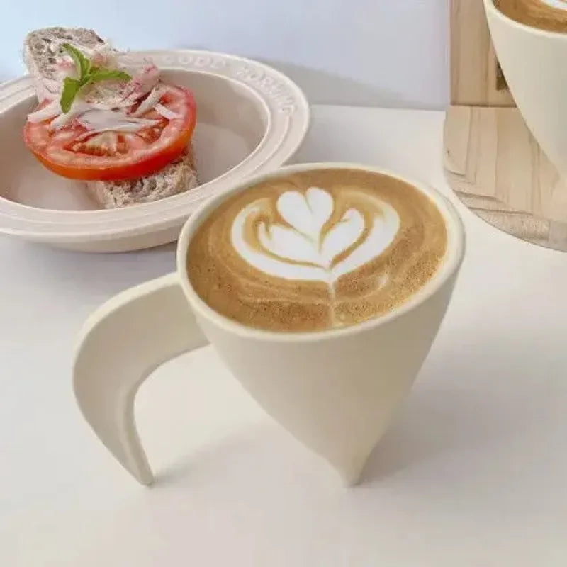 Simple Japanese Cream Coffee Mug Latte Nordic Creative Breakfast Mug