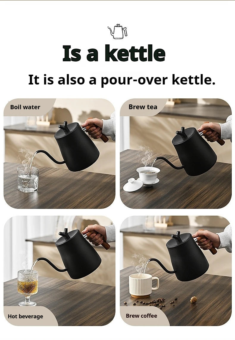 Smart Temperature Control Electric Gooseneck Kettle Hand Brew Coffee