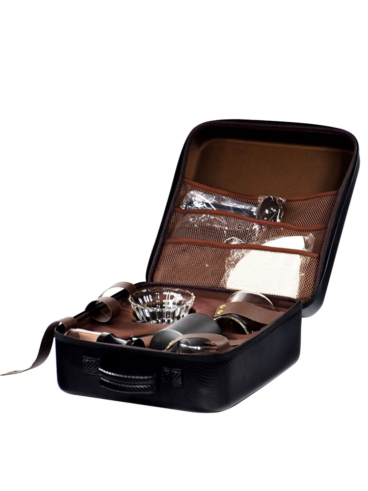 Luxury Coffee Gift Box Set Grinder Hand Pot Glass Drip Filter Household Coffee
