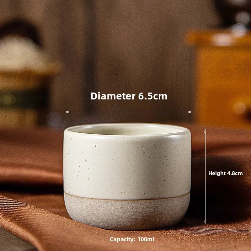 Ceramic Coffee Cup Handmade Ceramic Round Japanese Tea Cup Latte Tea