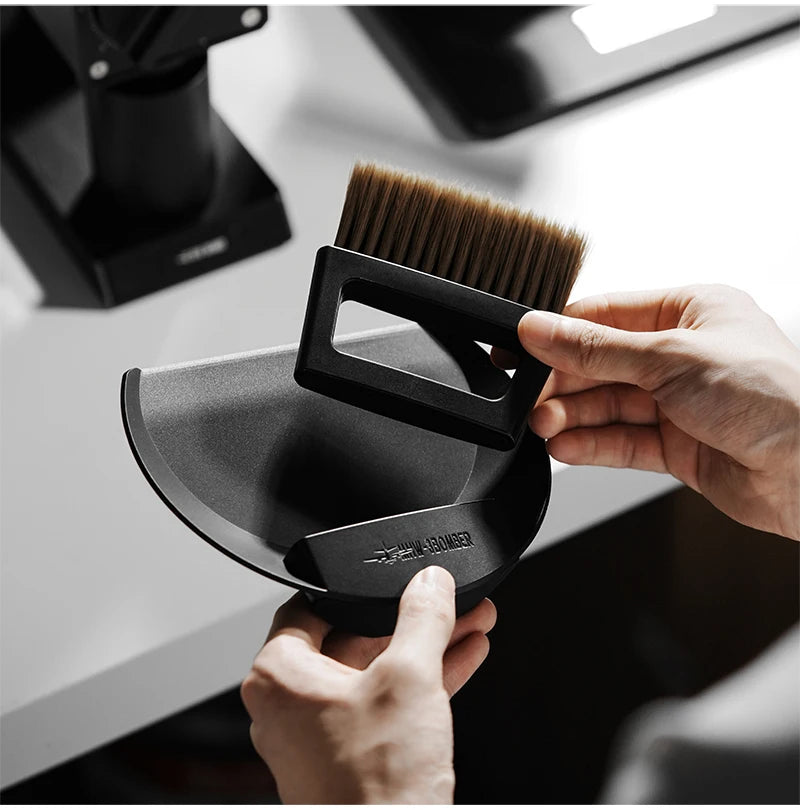 Coffee Bar Brush Magnetic Storage Dustpan & Brush Set Cleaning Tools