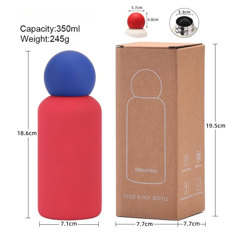 Insulated Water Bottle Creative Cute Vacuum Flask for Outdoor Travel Cup