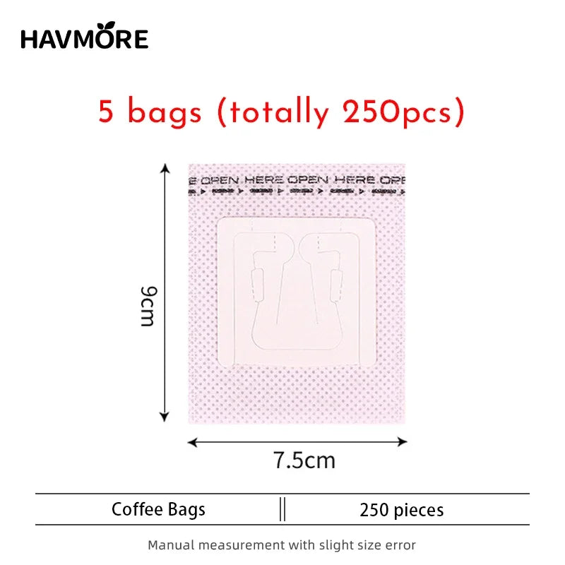 Hanging Ear Coffee Bags Portable Disposable Coffee Drip Filter Bags