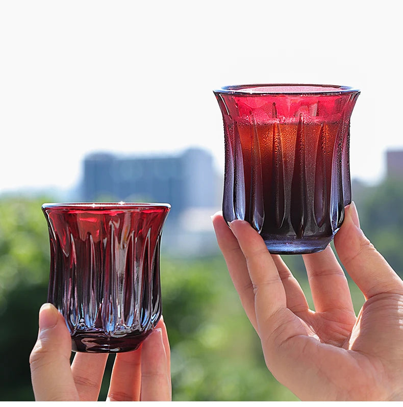 Bincoo High End Coffee Cup Elegant Retro Glass for Americano Dirty Flat White