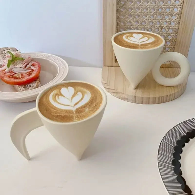 Simple Japanese Cream Coffee Mug Latte Nordic Creative Breakfast Mug