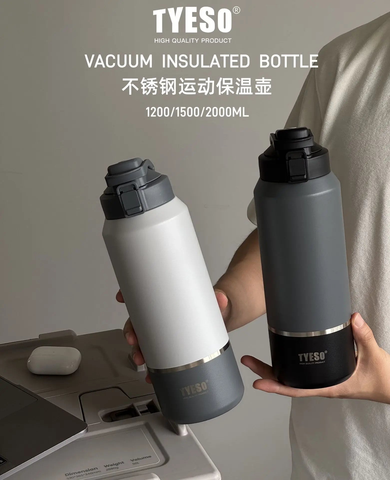 TYESO stainless steel portable sports kettle cup Outdoor portable drinking cup