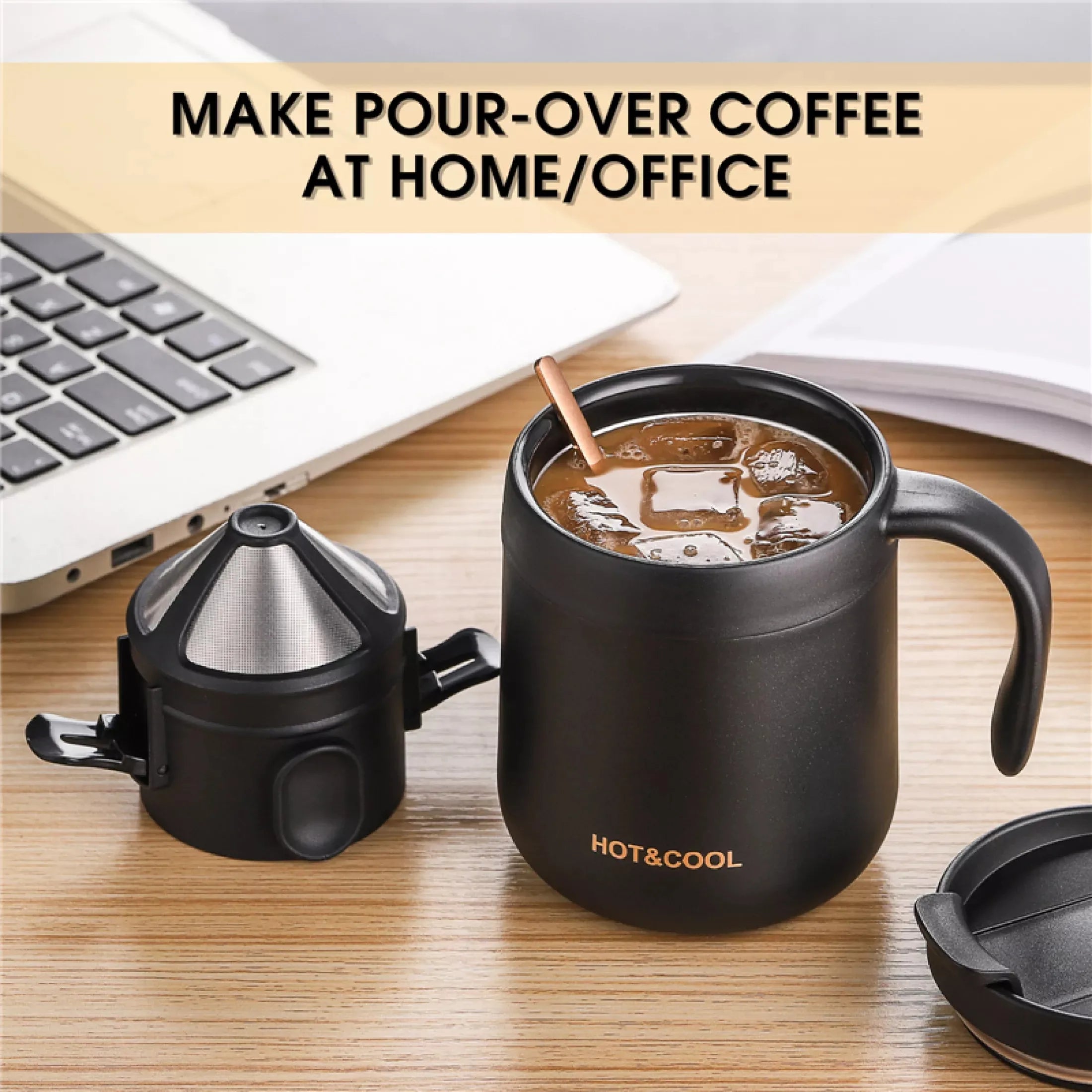 Coffee Filter Drip Coffee Tea Holder Reusable Mug Coffee Dripper Tea Cup Set