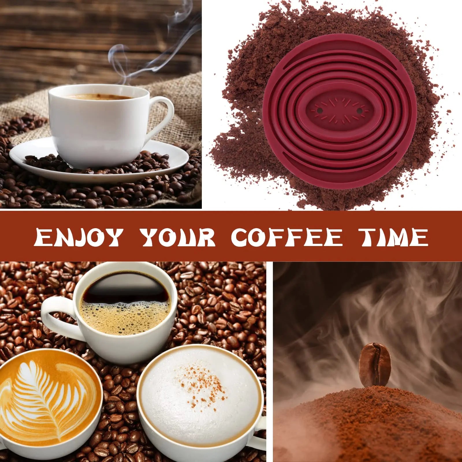 Collapsible Coffee Filter Silicone Coffee Maker Reusable Coffee Dripper Brewed