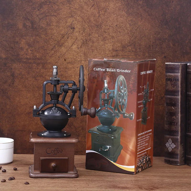 Vintage Manual Coffee Grinder Coarseness Hand-Crank Coffee Enthusiasts
