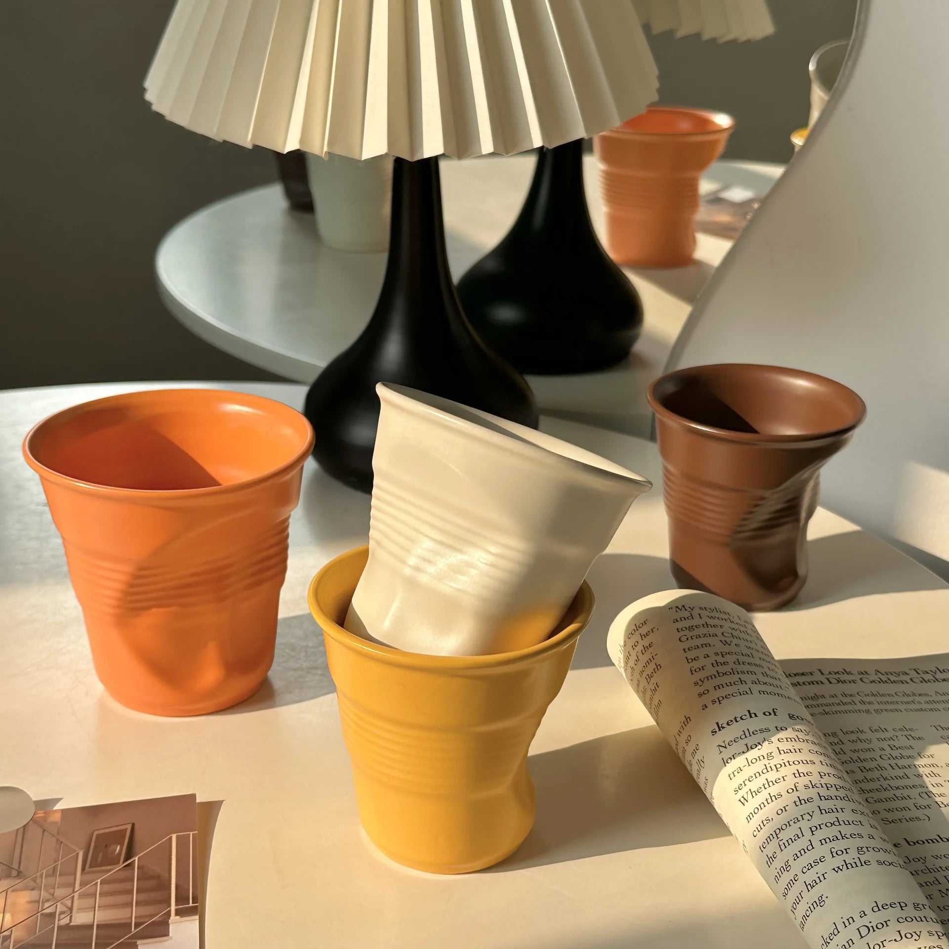 Dopamine Colored Coffee Cup High Aesthetic Ceramic Coffee Cup Home