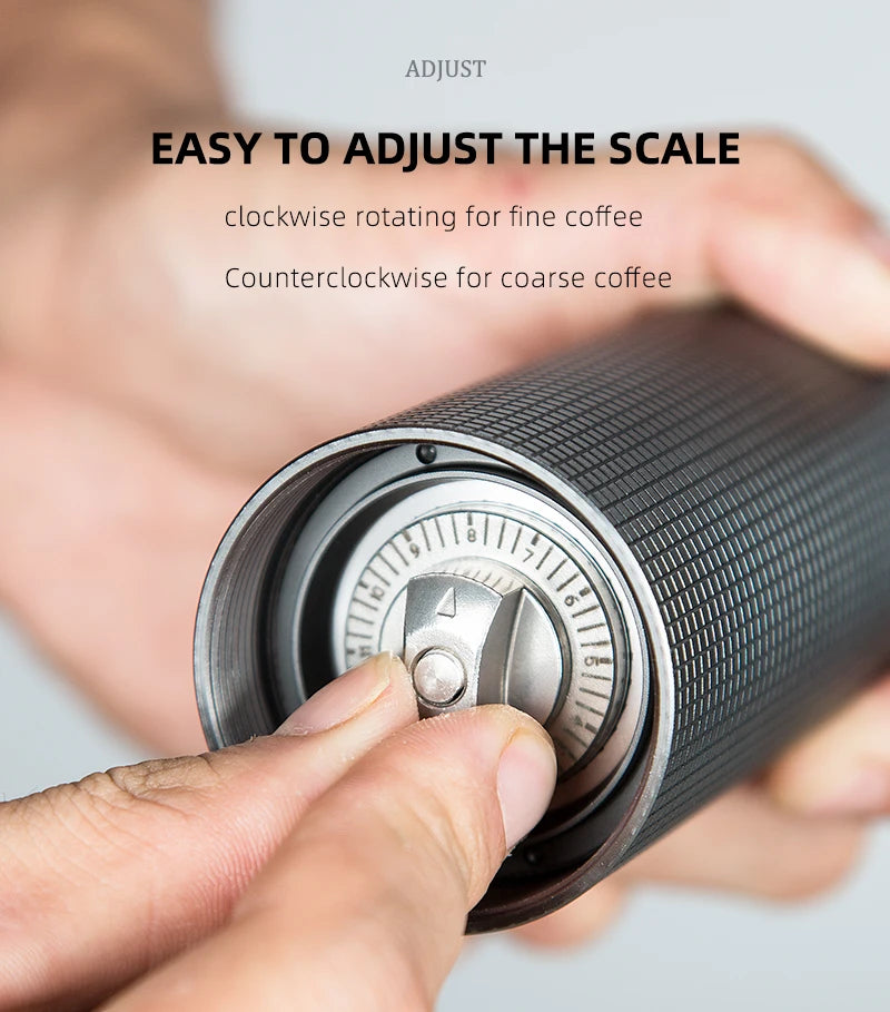 Professional Manual Coffee Grinder Upgrade All-metal Body Portable Grinder