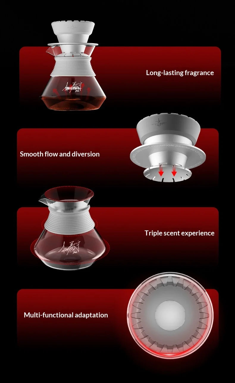 New Mhw-3bomber Aroma Coffee Server Enhanced Aroma Glass Carafe Drip Coffee