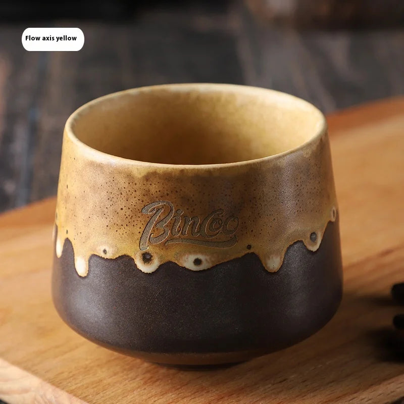 Luxury Retro Mugs Ceramic Coffee Cups Handmade Latte & Matcha Kung Fu Tea