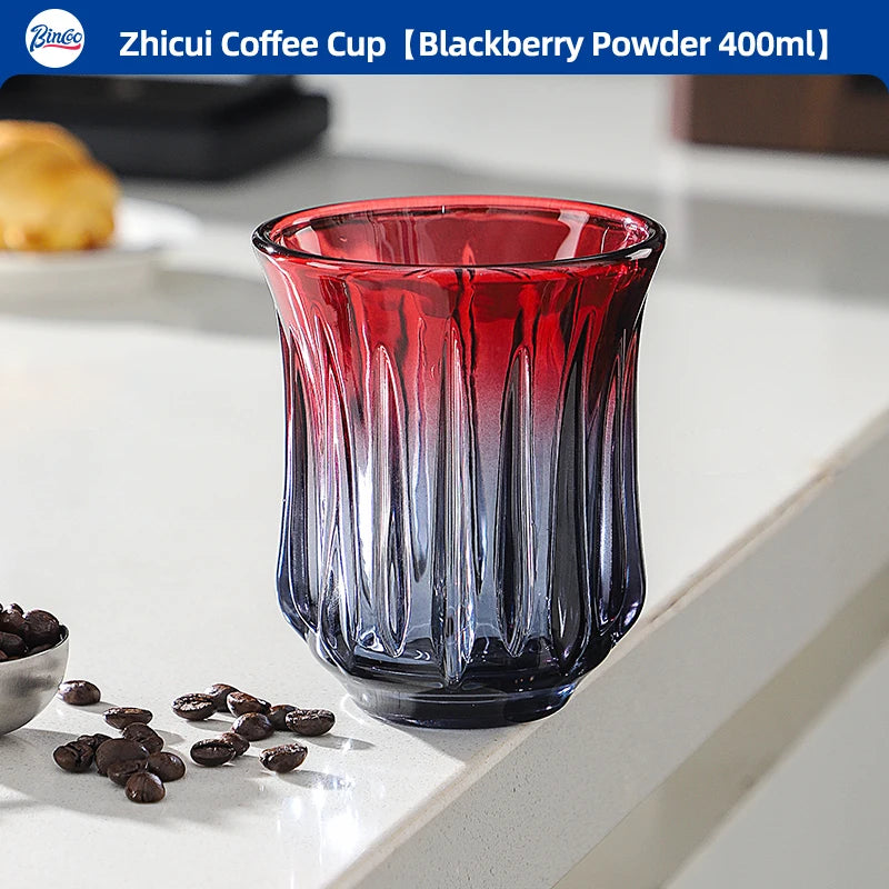 Bincoo High End Coffee Cup Elegant Retro Glass for Americano Dirty Flat White