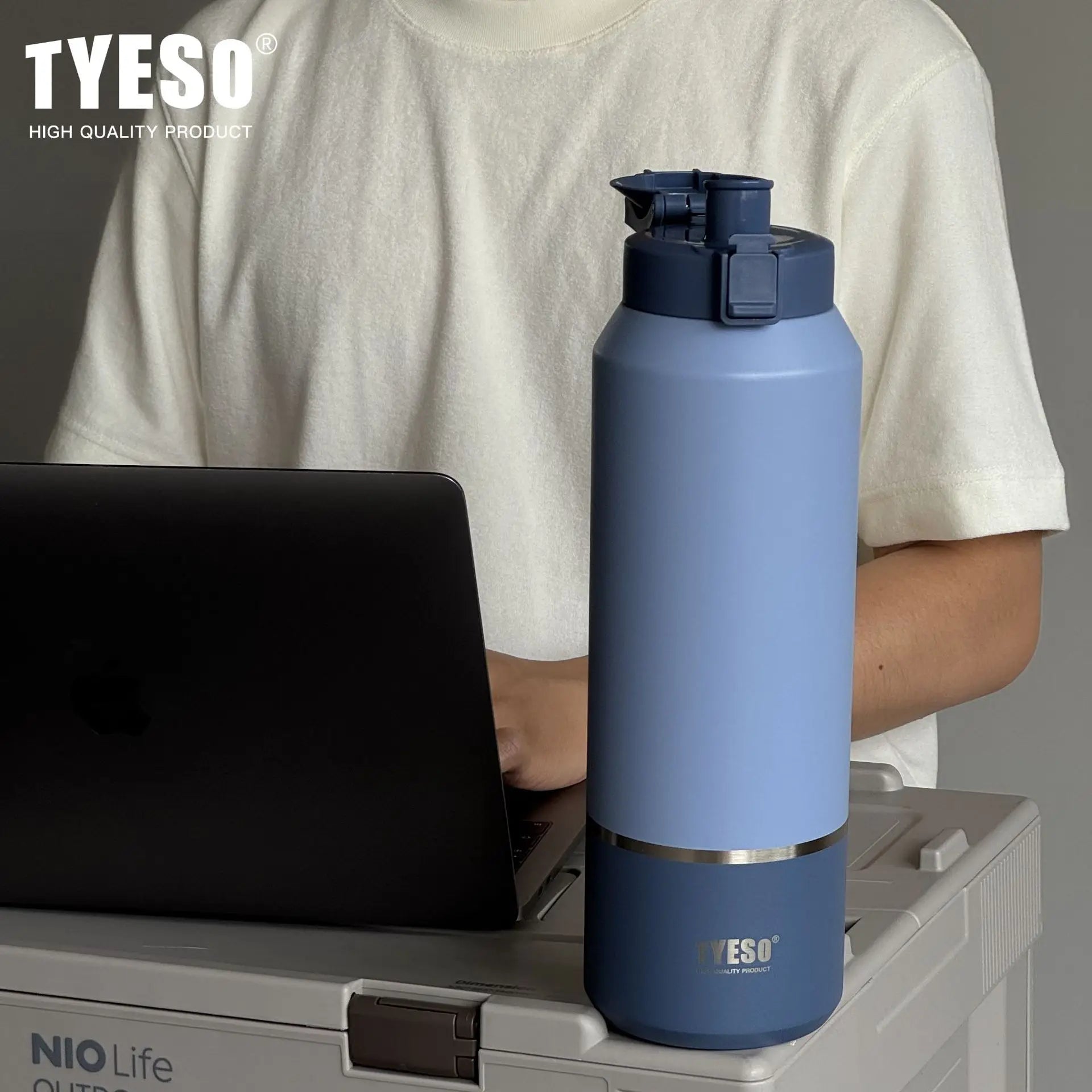TYESO stainless steel portable sports kettle cup Outdoor portable drinking cup