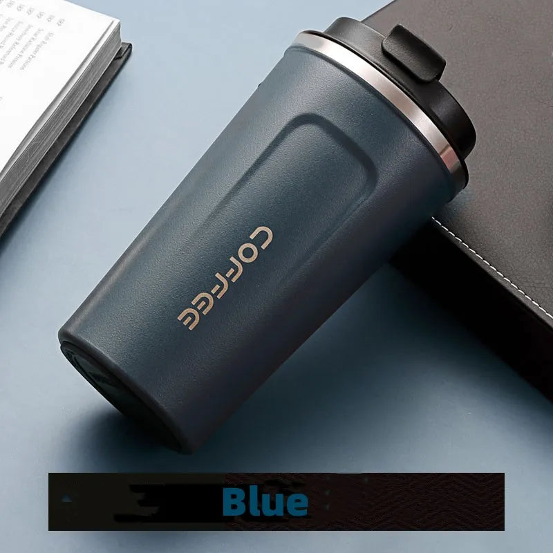 500ml Stainless Steel Coffee Cup Travel Thermal Mug Leak-Proof Thermos Bottle