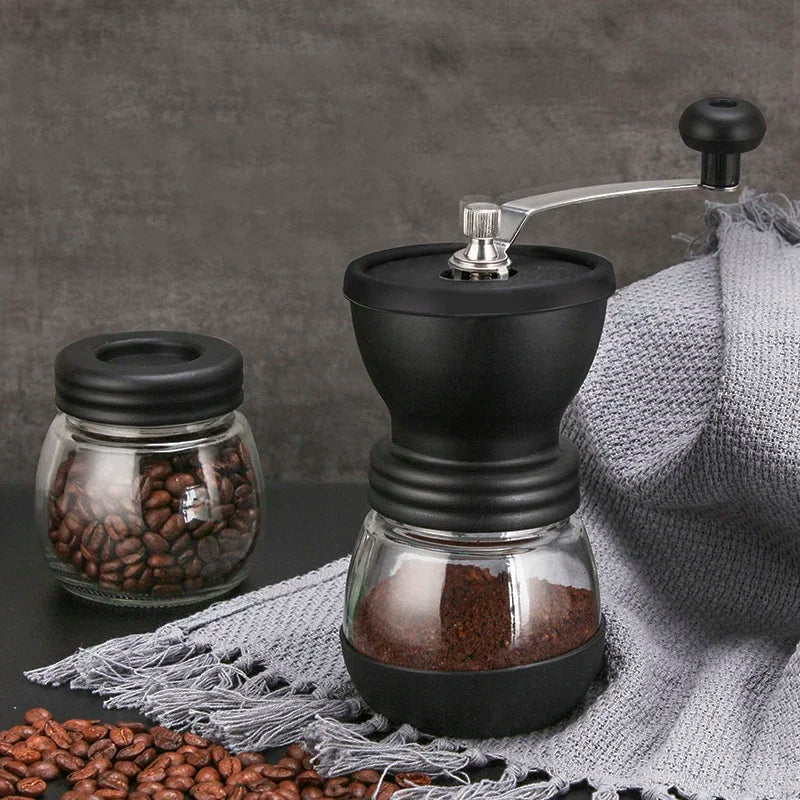 High-end portable manual coffee grinder, can be investigated mill hand crank