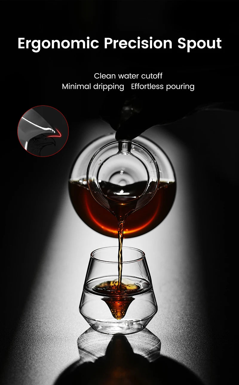 Pour Over Coffee Maker Coffee Server Glass Coffee Dripper for Home Brewing