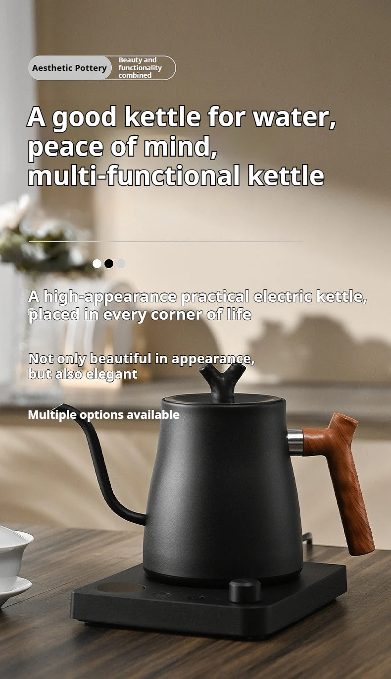 Smart Temperature Control Electric Gooseneck Kettle Hand Brew Coffee
