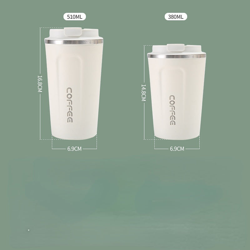 500ml Stainless Steel Coffee Cup Travel Thermal Mug Leak-Proof Thermos Bottle
