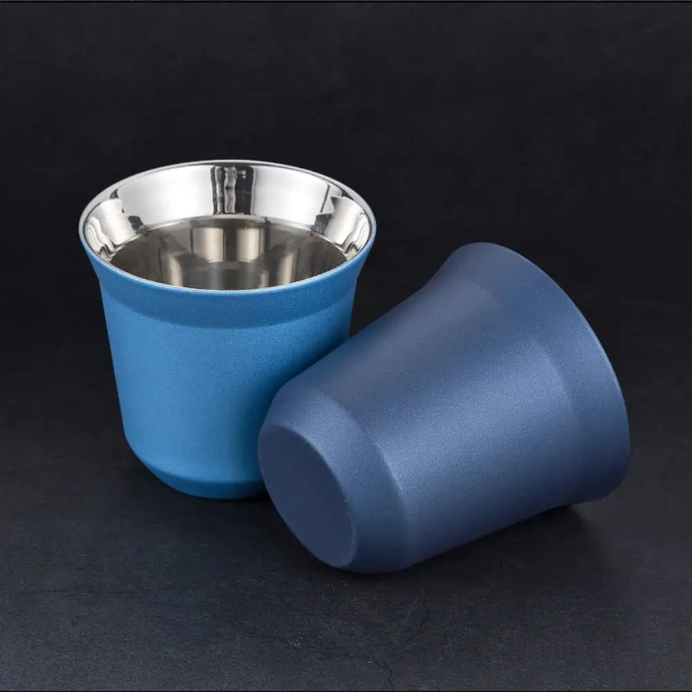 Summer 80ML Espresso Mugs Insulated Double Wall Beer Cups Small Cup