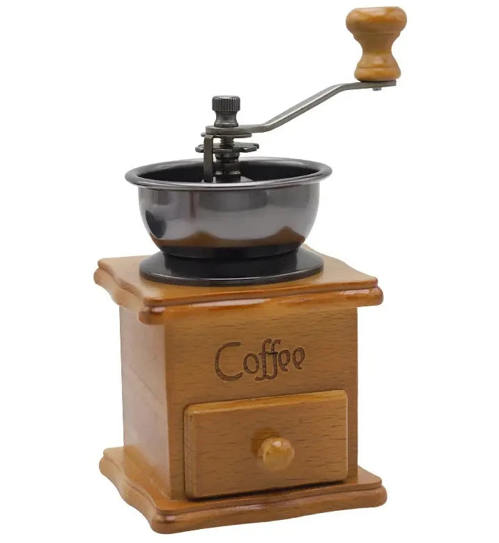Manual Coffee Grinder Classic Italian Style Hand Crank Mill with Grinding Machine