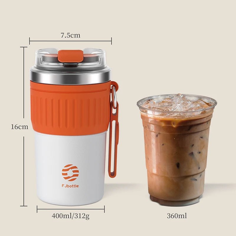 FEIJIAN Stainless Steel Coffee Cup Coffee Mug Thermos Cup Portable Travel Mug