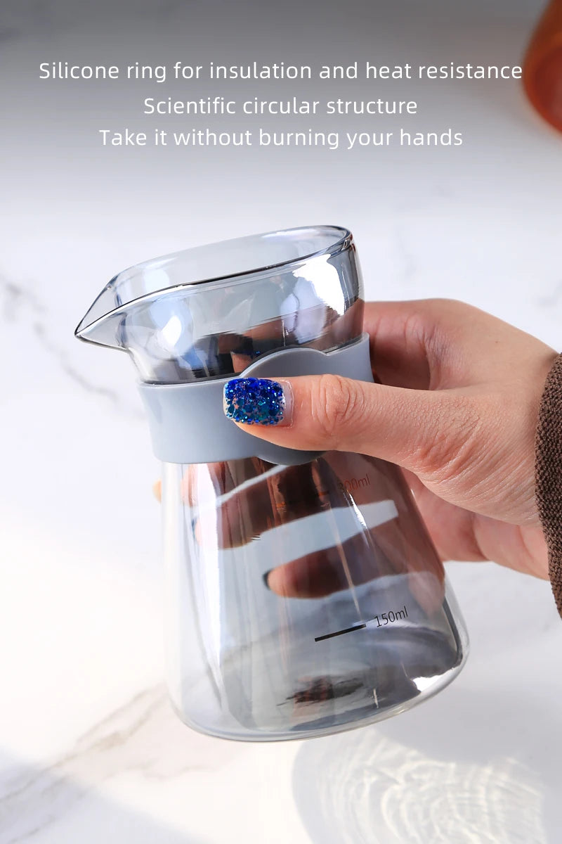 High Borosilicate Glass Hand Pour Over Coffee Pot Brewed Coffee Pot Glass