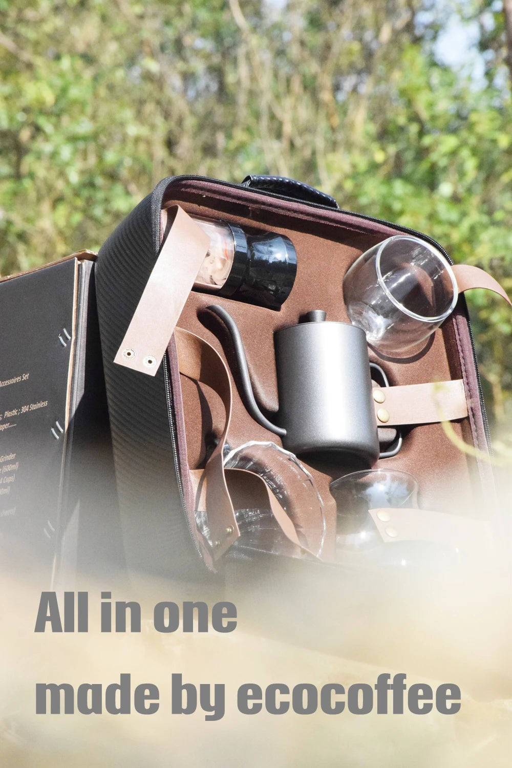 Luxury Coffee Gift Box Set Grinder Hand Pot Glass Drip Filter Household Coffee
