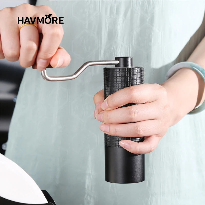 Professional Manual Coffee Grinder Upgrade All-metal Body Portable Grinder