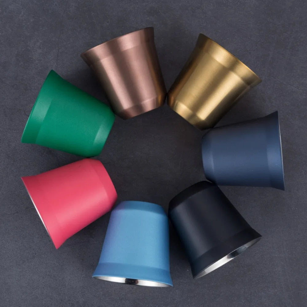 Summer 80ML Espresso Mugs Insulated Double Wall Beer Cups Small Cup